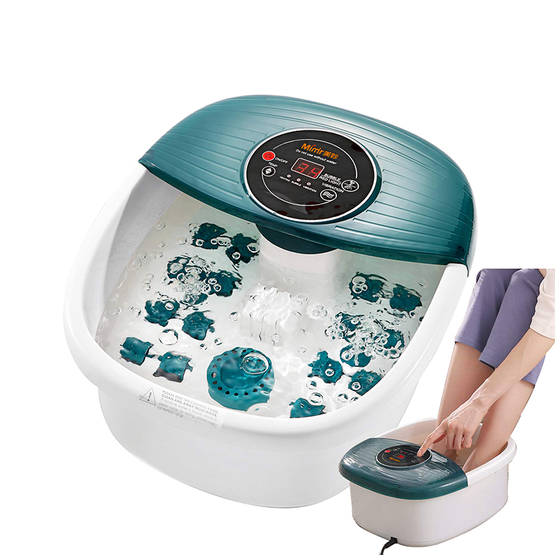 MM-19A Foot Spa Bad Massager med Varmebobler og Vibrationsmassage